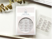 MU Clear Stamp Set Icon 001 - Months Of The Year