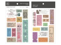 MU Print-On Transfer Stickers 129 - Old Tickets