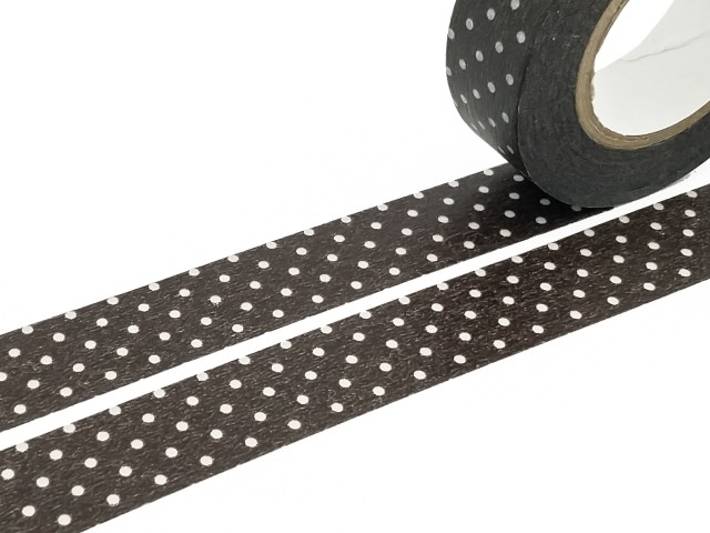 Washi Tape Pin Dots - Umber Brown
