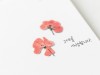 Appree Pressed Flower Stickers - Geranium