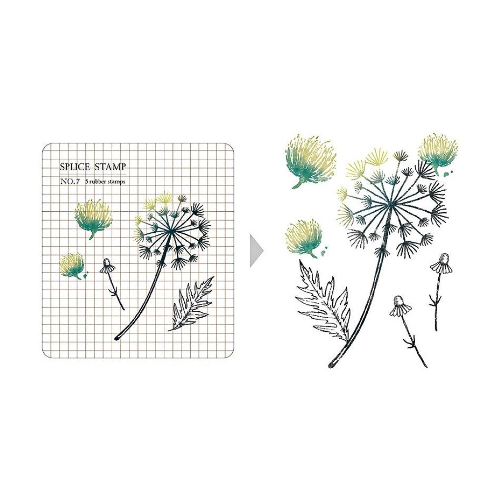 MU | Clear Stamp Set - Dandelion | Kuldlelu