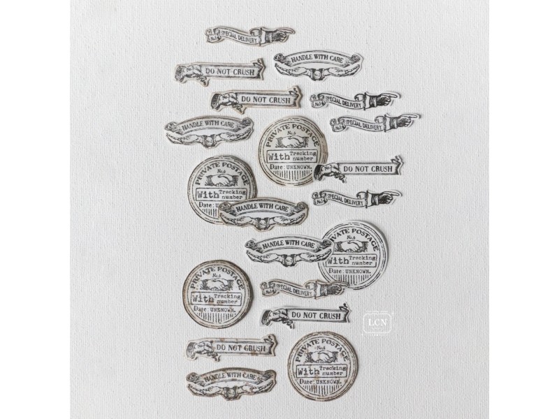 LCN Postal Signs Rubber Stamp - Set 3