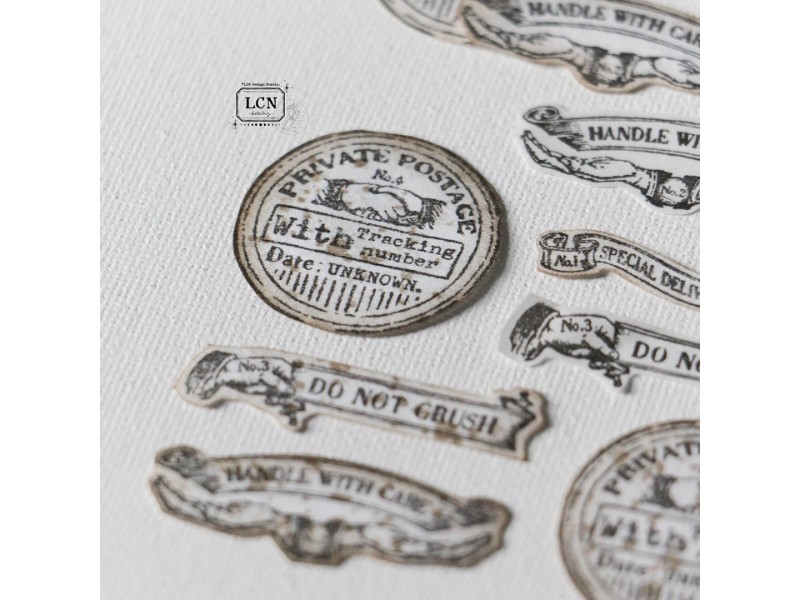 LCN Postal Signs Rubber Stamp - Set 3