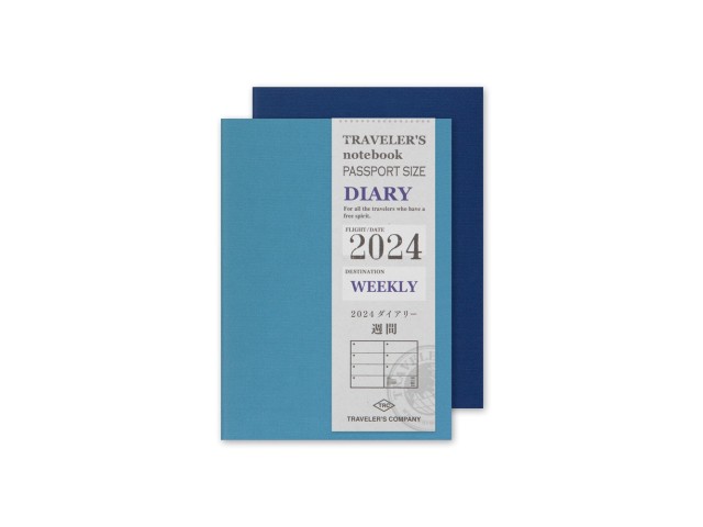 2024 Weekly Diary Traveler's Notebook Refill Passport Size
