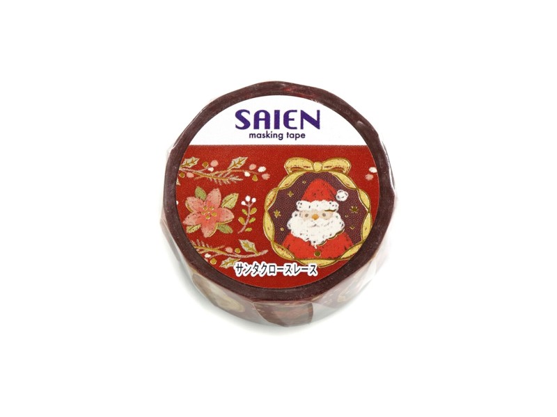 Saien Winter Limited Washi Tape - Santa Claus Lace