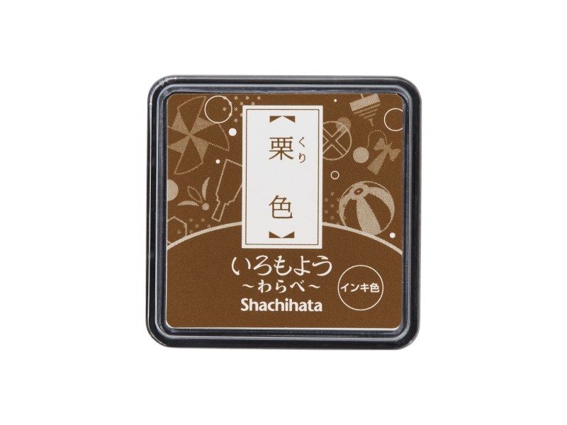 Shachihata Iromoyo Mini Ink Pad - Chestnut Brown