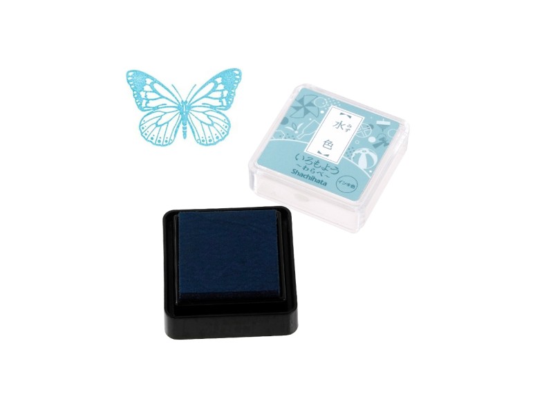 Shachihata Iromoyo Mini Ink Pad - Pale Blue