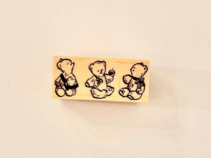 Krimgen Rubber Stamp No.234 - Three Bears