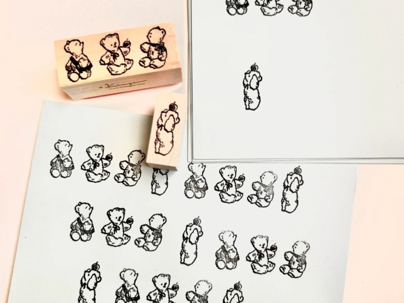 Krimgen Rubber Stamp No.234 - Three Bears