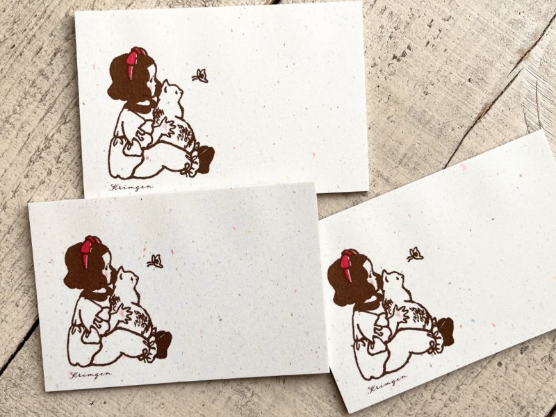 Krimgen Notepad - Girl And Cat