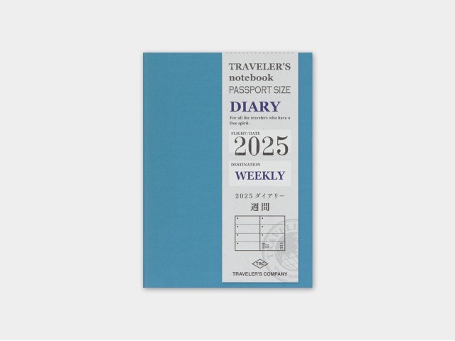 2025 Weekly Diary - Traveler's Notebook Refill Set (Passport Size)