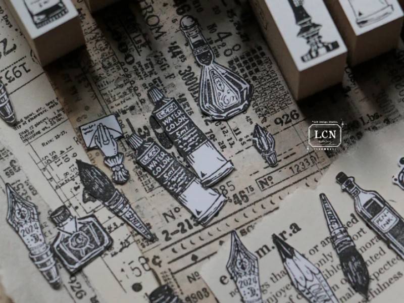 Pre-Order LCN Rubber Stamp Set - On The Desk