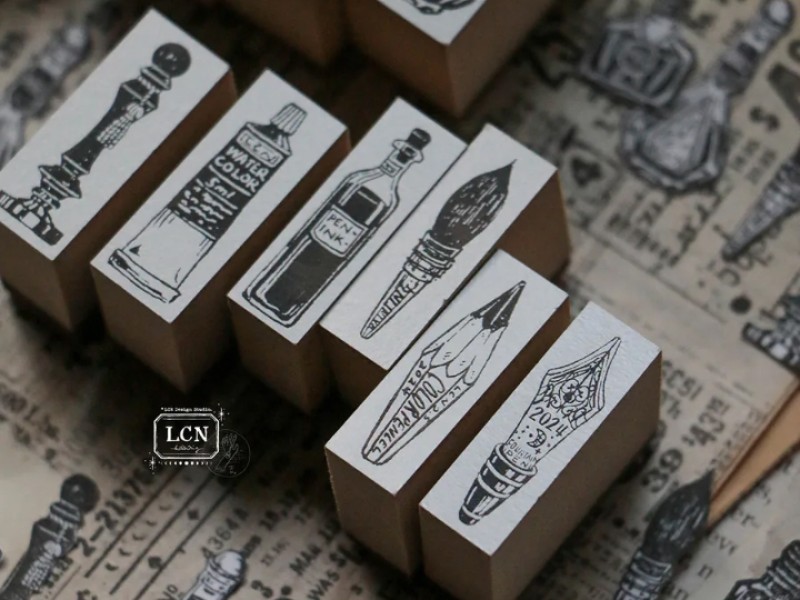 Pre-Order LCN Rubber Stamp Set - On The Desk
