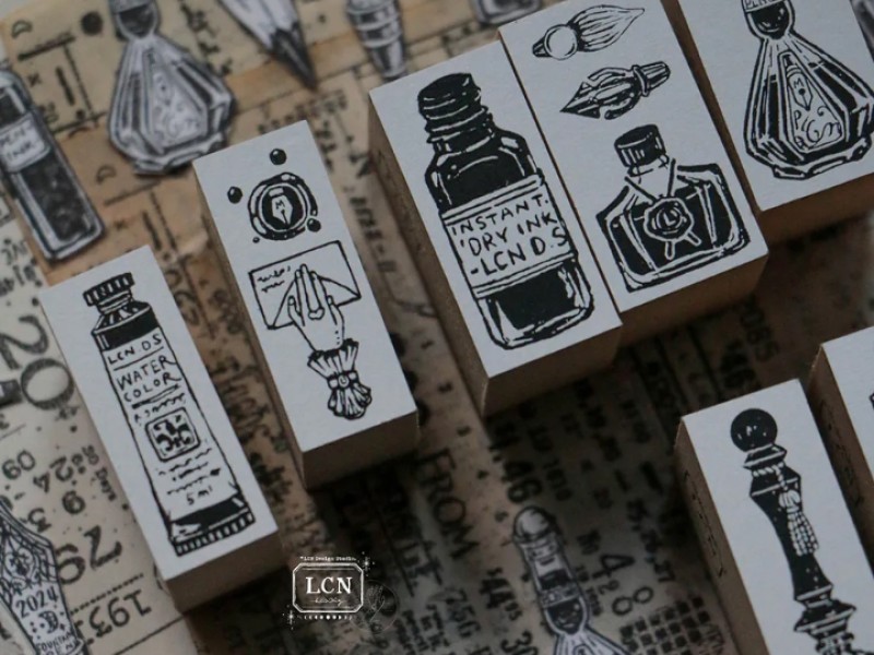 Pre-Order LCN Rubber Stamp Set - On The Desk