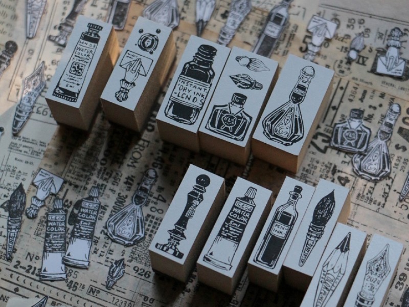 Pre-Order LCN Rubber Stamp Set - On The Desk