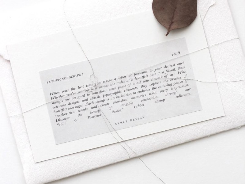 Nyret Rubber Stamp Vol.9 Postcard Series - Postal