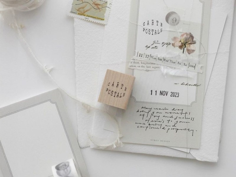 Nyret Rubber Stamp Vol.9 Postcard Series - Postal