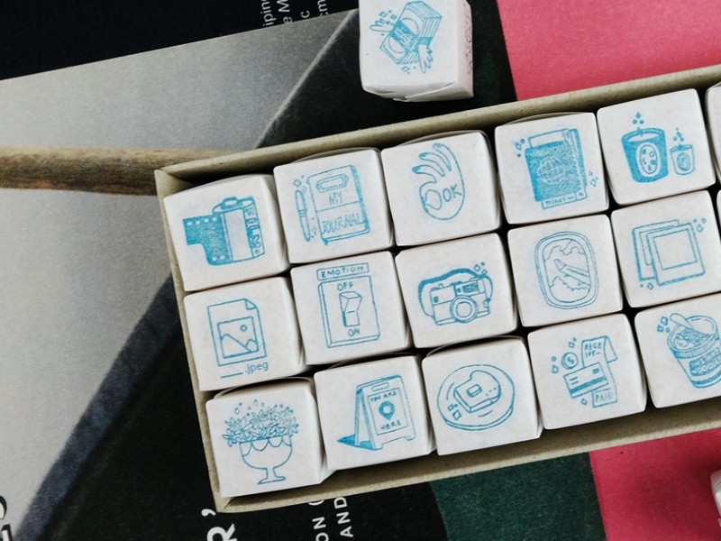 Kurukynki Rubber Stamps Day-To-Day - Mini Stamp A