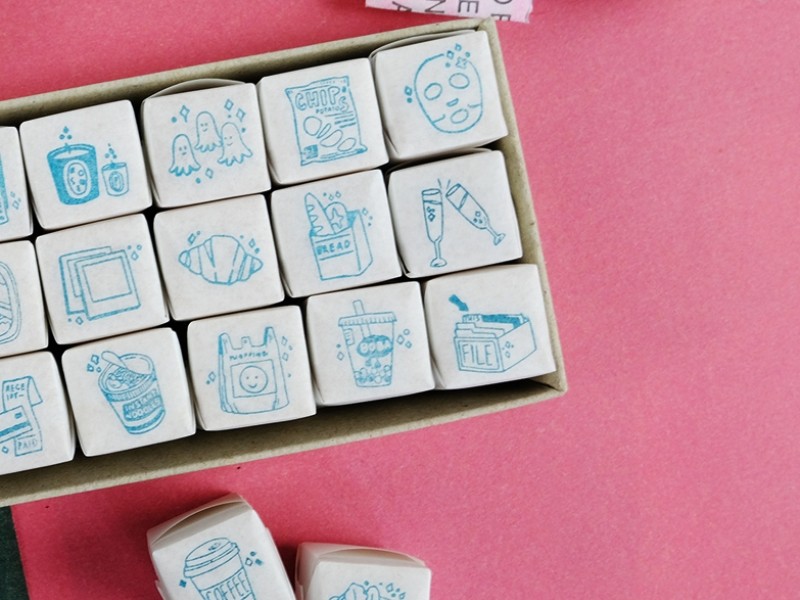 Kurukynki Rubber Stamps Day-To-Day - Mini Stamp A