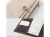 Midori Yuru Log B6 Notebook Cover - Beige Fabric