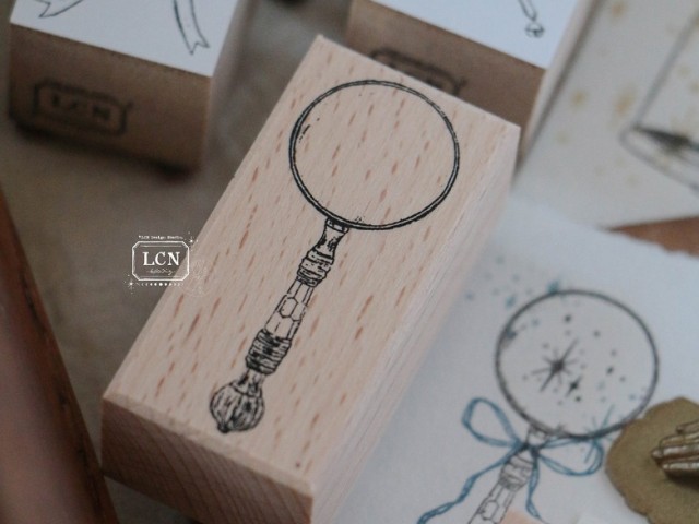 Pre-Order LCN Rubber Stamp  - Magnifying Glass L