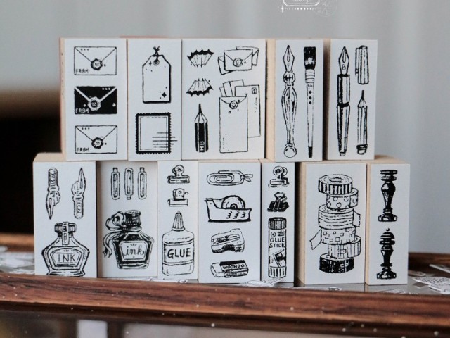 Pre-Order LCN Rubber Stamp Set - On The Desk 2