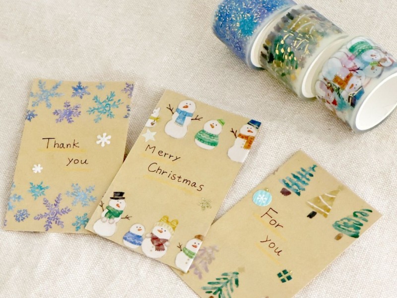 Pre-Order Mindwave Clear PET Tape Hokkori Life - Christmas Trees