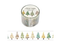 Pre-Order Mindwave Clear PET Tape Hokkori Life - Christmas Trees