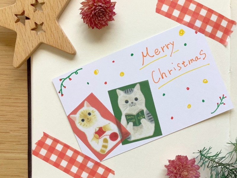 Pre-Order 4Legs Washi Tape With Cats - C