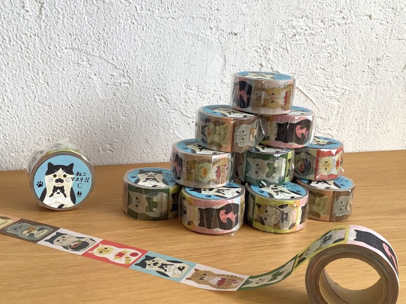 Pre-Order 4Legs Washi Tape With Cats - C
