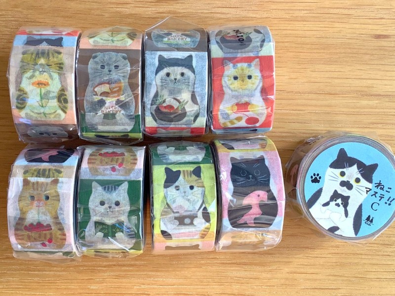 Pre-Order 4Legs Washi Tape With Cats - C