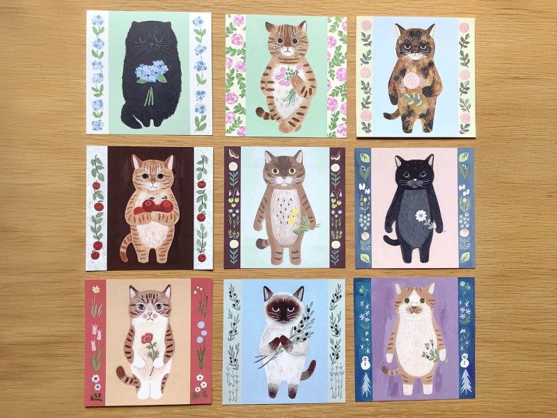 Pre-Order 4Legs Notepaper Set - 30 Different Cats
