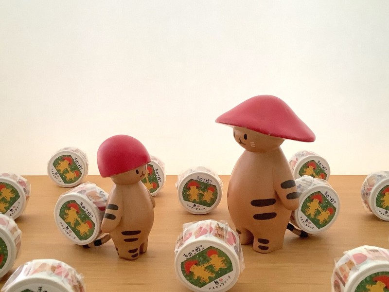 Pre-Order 4Legs Washi Tape - Mushroom Cat 2