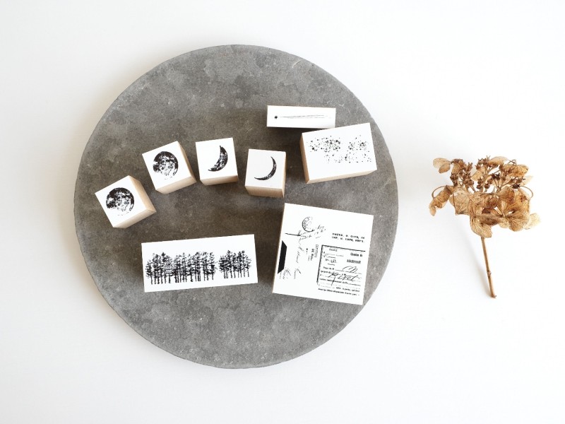 Yohaku Rubber Stamp S-121 - Mikazuki