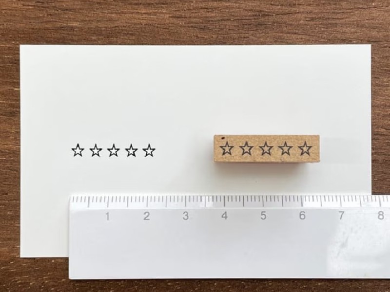 Stamp Marche Rubber Stamp - Five Stars