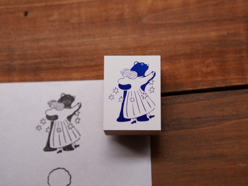 Ivy Snow Stamp - Dancing With Bear