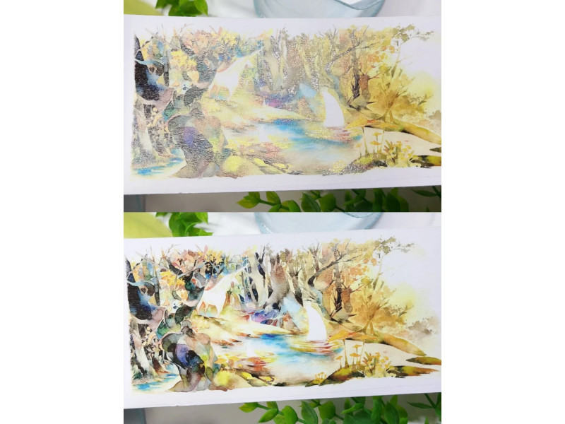 Sleeping Theater Studio Washi Tape Sample - Edge of the World