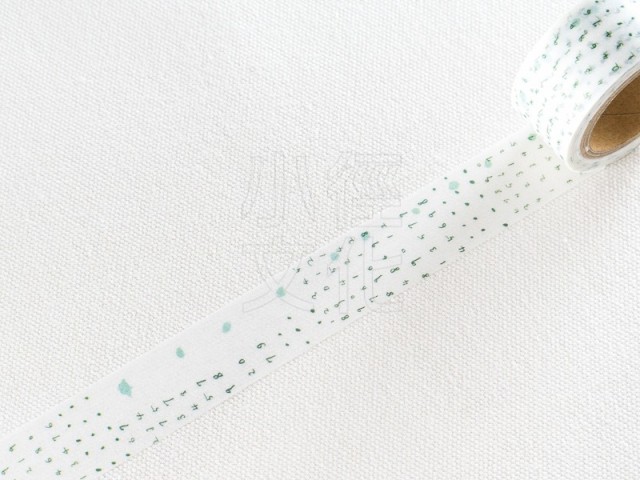 Chamil Garden Washi Tape - Numbers