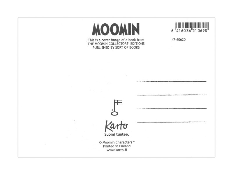 Moomin Postcard Bookcover - The Memoirs Of Moominpappa