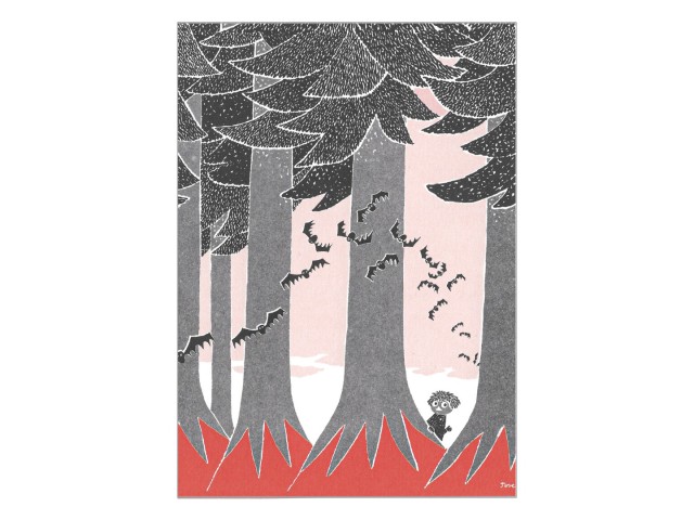 Moomin Postcard - Lost In Forest