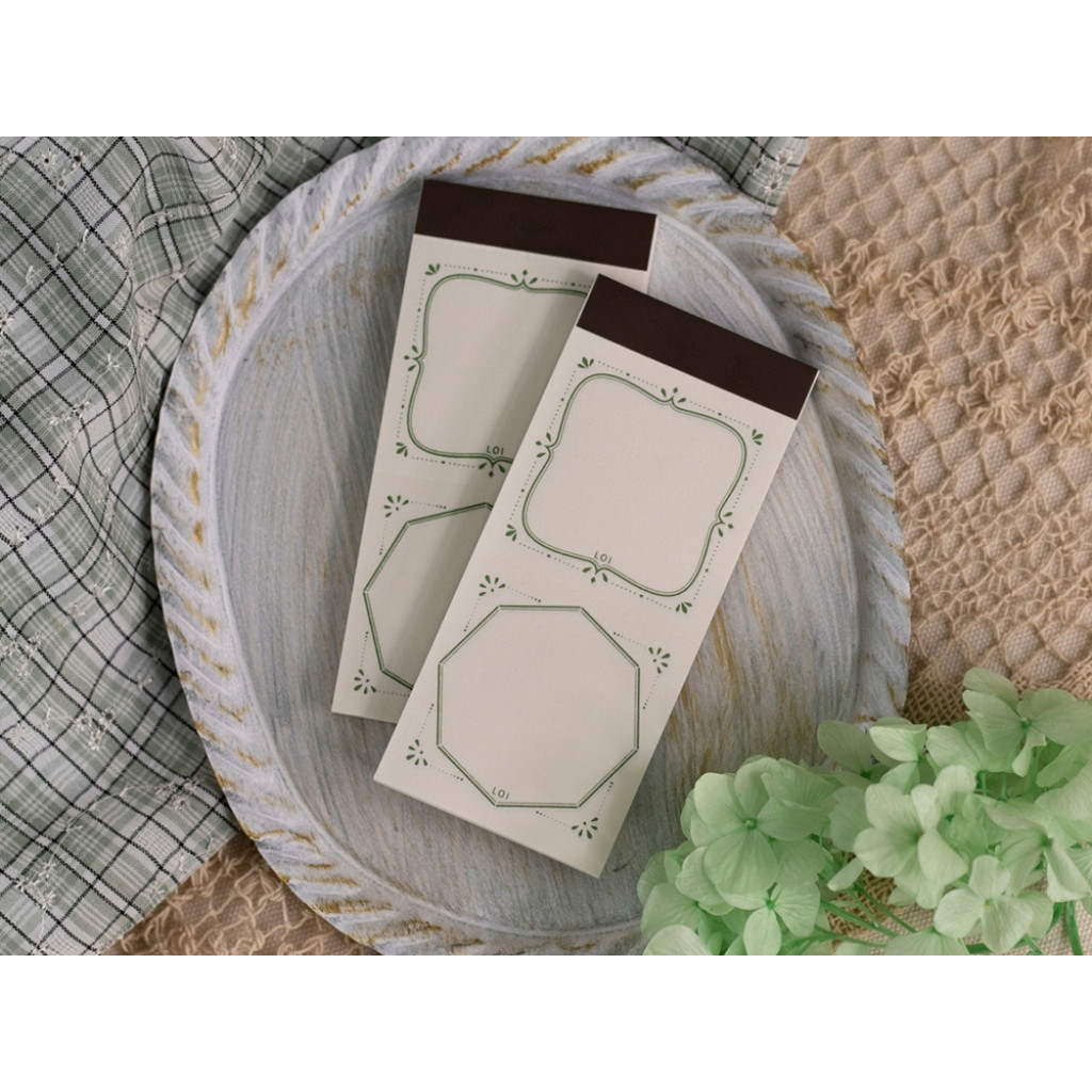 Loidesign Label Book Notepad Stamen - Green - LN21014-150 | Kuldlelu