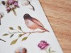MU Craft Print On Transfer Stickers Flower Series Cotton Bird