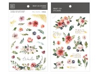 MU Print-On Transfer Stickers 109 - Rainy Flowers