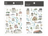 MU Print-On Transfer Stickers 067 - Travel Map