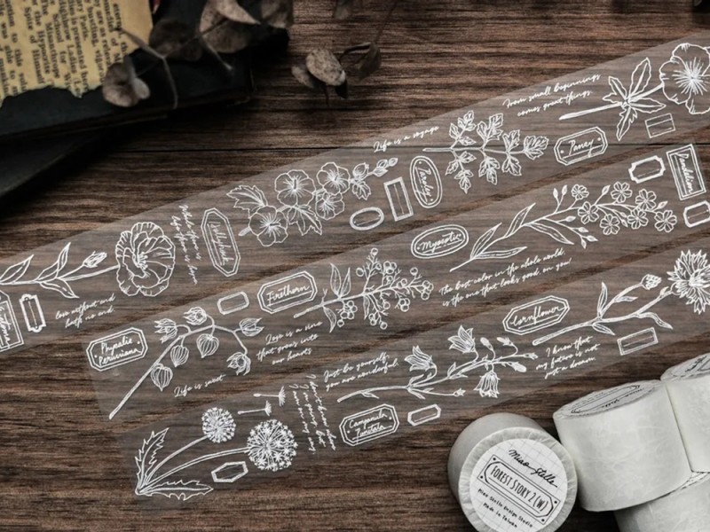 Miao Stelle | Matte PET Tape - Forest Story 2 White