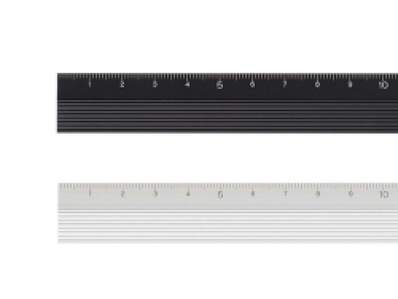 Midori Aluminum Ruler 15 cm - Black