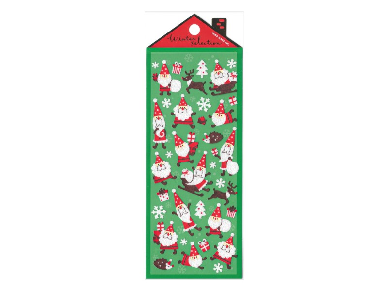 Christmas Stickers - Santas Bringing Gifts