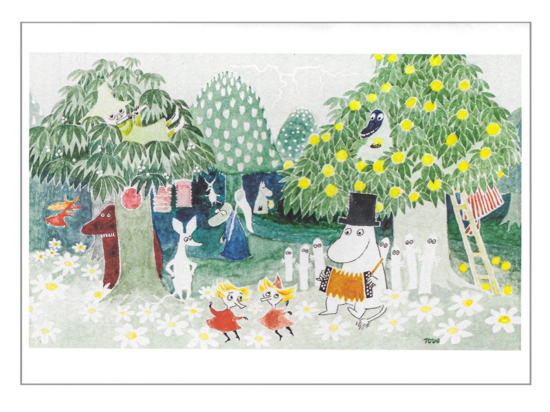Moomin Greeting Card Summer Garden
