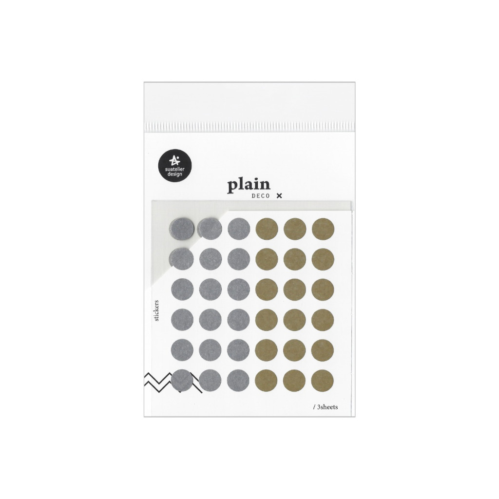 Deco Stickers Plain.37 - Dot Medium | Kuldlelu