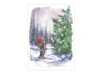 Christmas Postcard Sirkku Saukonoja - Winter Bird